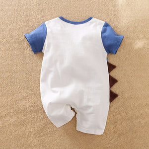 Blue And White Dino Baby Romper 7 - Minitaq baby kids clothes dress