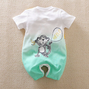 Playful Animal Drawing Baby Romper 6 - Minitaq baby kids clothes dress