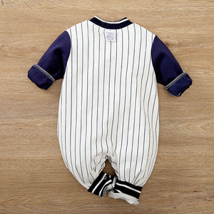 Boston Full Sleeves Sports Style Baby Romper 6 - Minitaq baby kids clothes dress