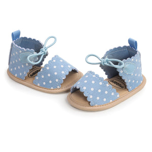 Casual Summer Dots On Light Blue Shoes 5 - Minitaq baby kids clothes dress