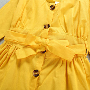 Adorable Yellow Casual Frock 6 - Minitaq baby kids clothes dress