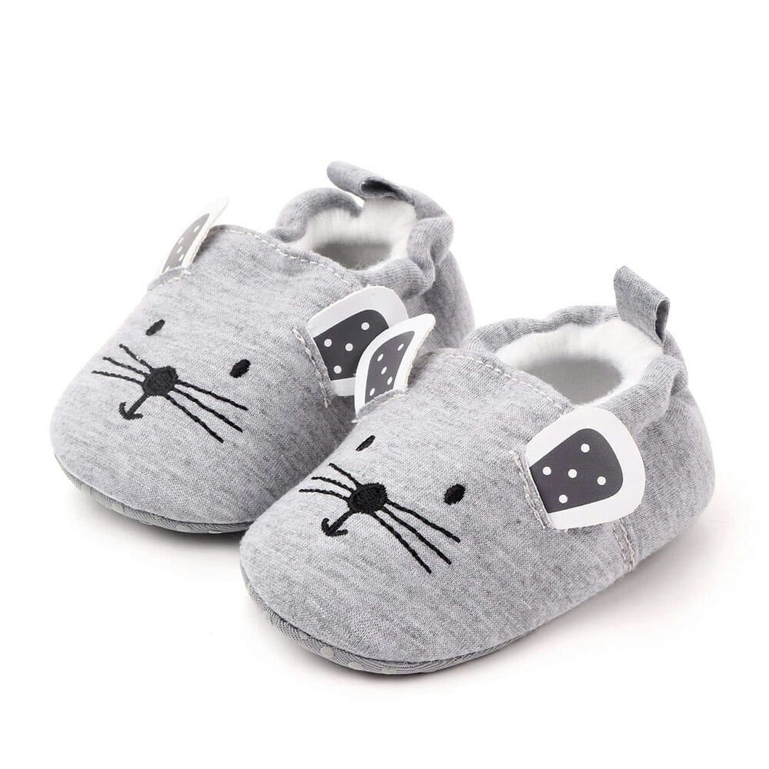 Comfy Animal Soft Cotton Gray Baby Shoes 3 - Minitaq baby kids clothes dress