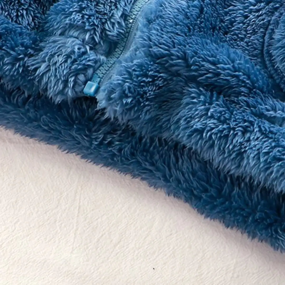 Cozy Blue Winter Sherpa Tracksuit 2pcs Set - Minitaq baby kids clothes dress