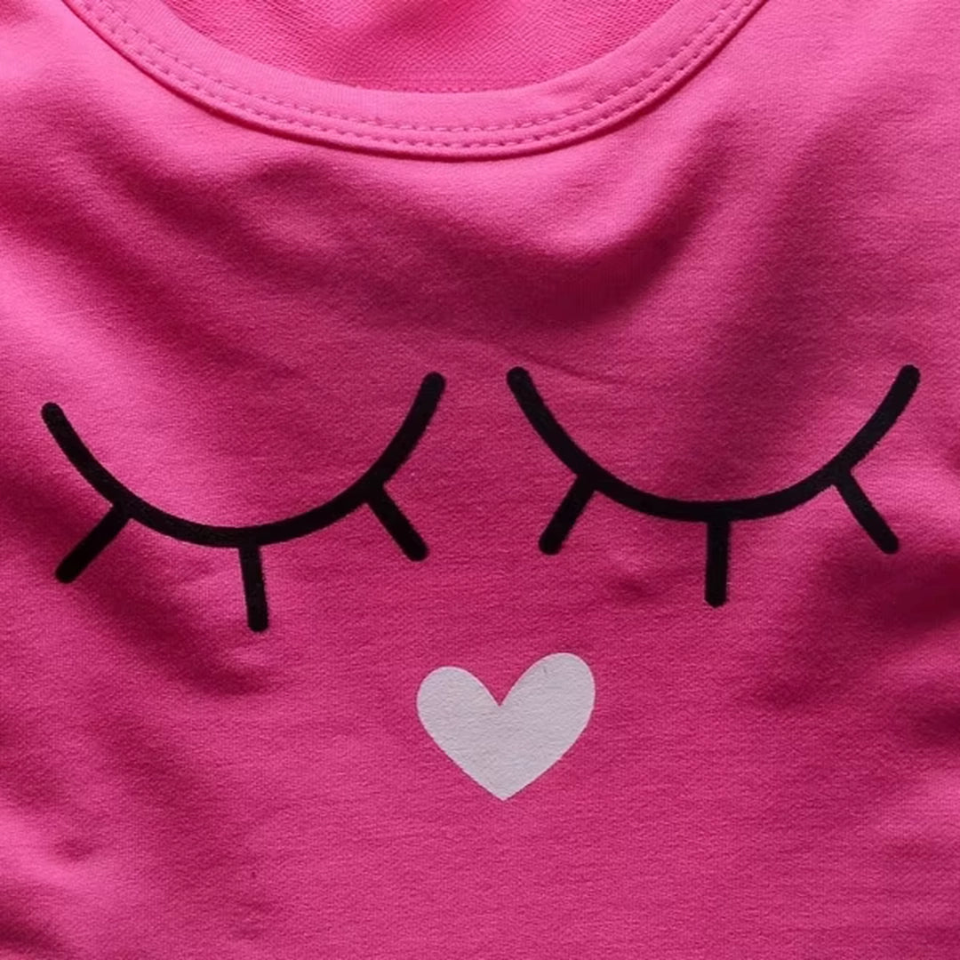 Owl on Dungaree with Pink Ruffle Style Top Set For Girls - Minitaq baby kids clothes dress