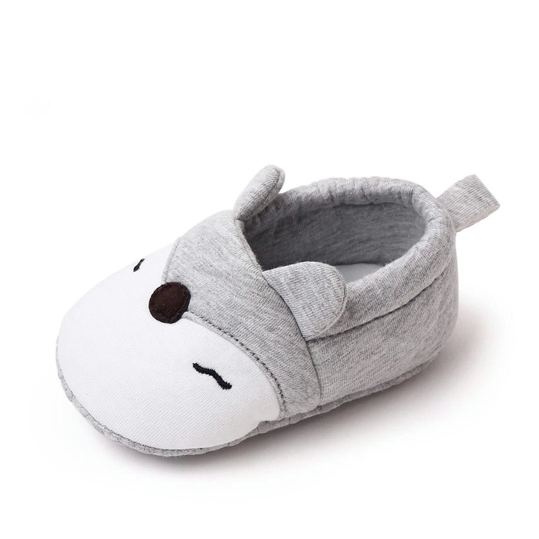 Cute and Comfy Animal Style Grey Baby Shoes 5 - Minitaq baby kids clothes dress