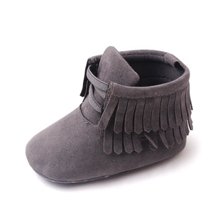 Trendy Soft Grey High Ankle Baby Shoes 5 - Minitaq baby kids clothes dress