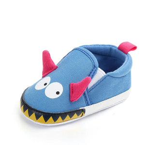 Cute Blue Cartoon Monster Baby Shoes 5 - Minitaq baby kids clothes dress