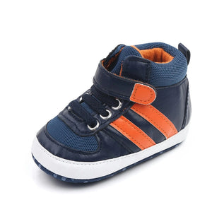 Blue and Orange High Ankle Baby Shoes 5 - Minitaq baby kids clothes dress