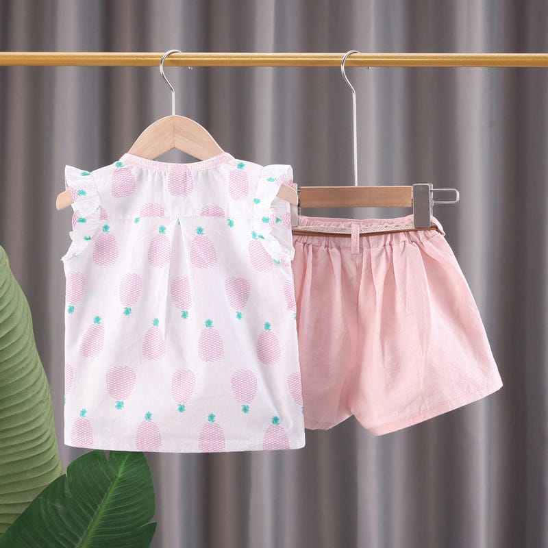 Pink Summer Dress With Skirt 6 - Minitaq baby kids clothes dress