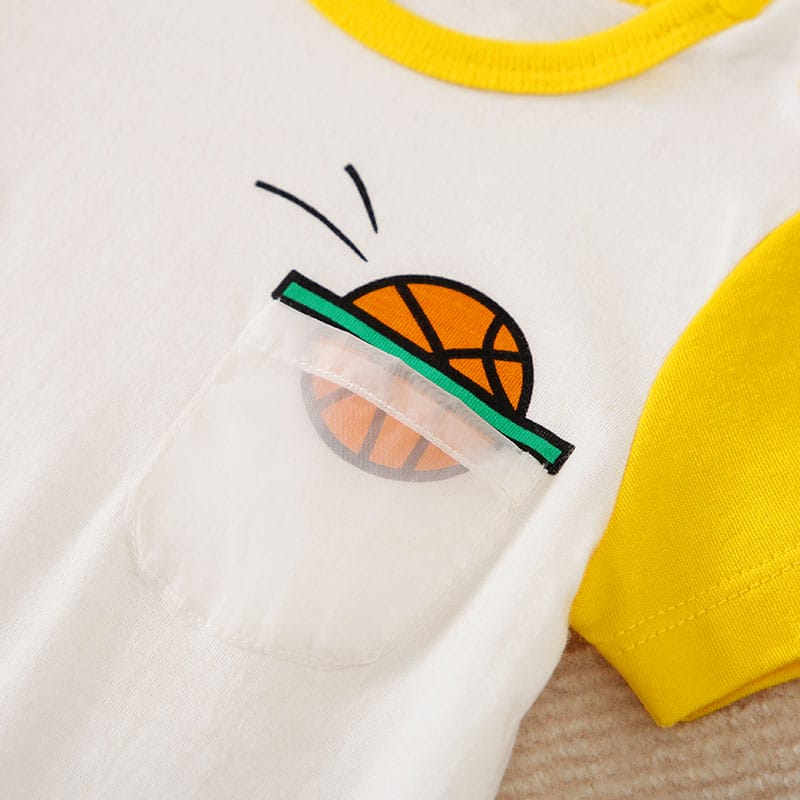 Yellow Playful Dino Dunk Cotton Romper 5 - Minitaq baby kids clothes dress