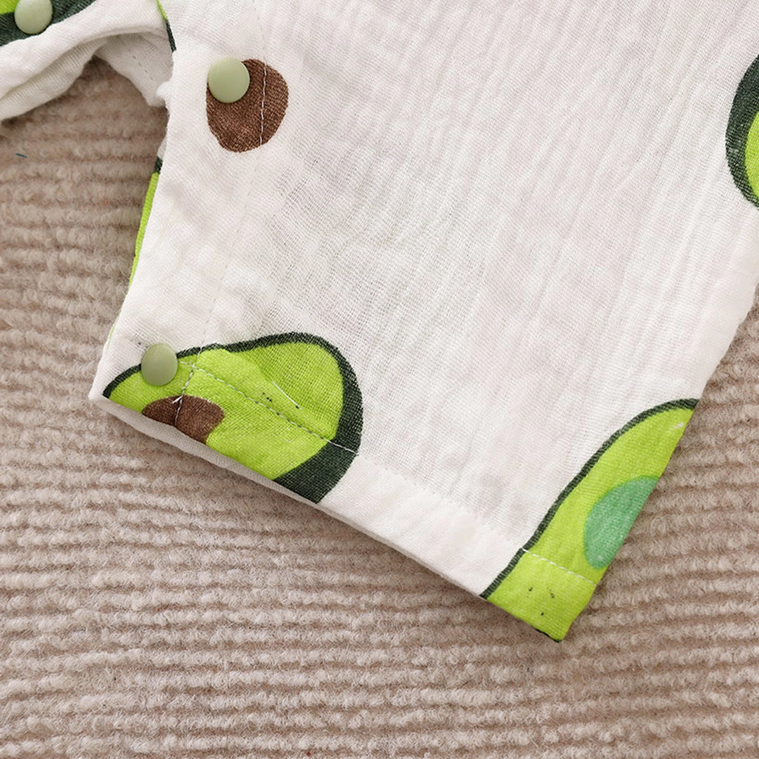 The Avocado Rain Summer Gauze Cotton Baby Romper 5 - Minitaq baby kids clothes dress