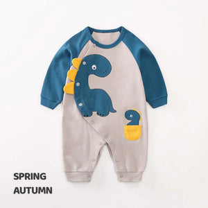 Dinosaur Stylish Baby Cotton Romper 2 - Minitaq baby kids clothes dress