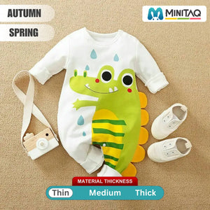 Cute Alligator Full Sleeve Baby Romper 2 - Minitaq baby kids clothes dress