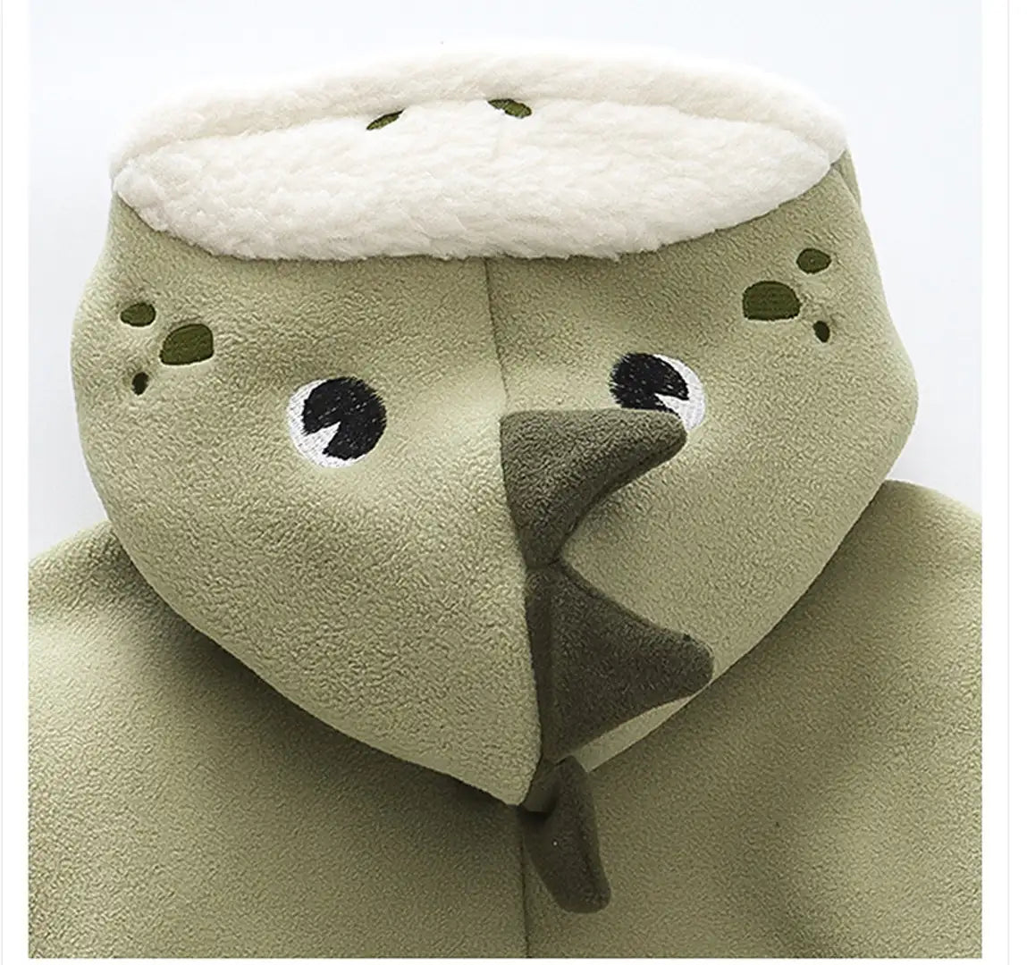 Little Dino Fleece Zipper Winter Hoodie - Minitaq baby kids clothes dress