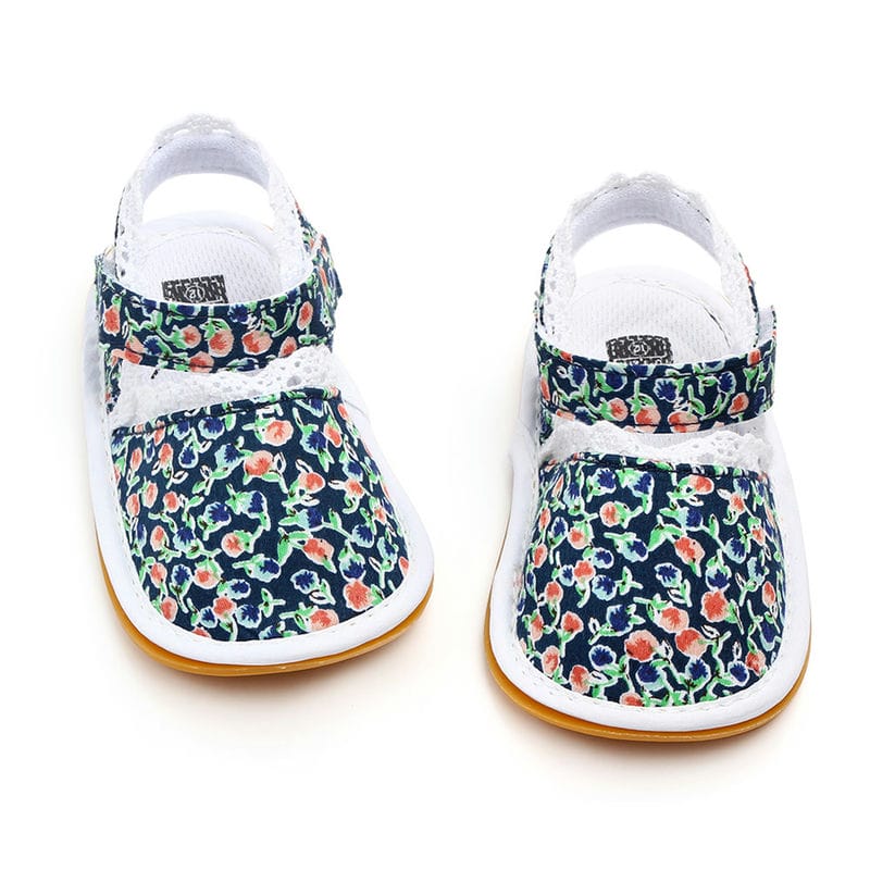 Stylish Floral Pattern Baby Girl Shoes 5 - Minitaq baby kids clothes dress