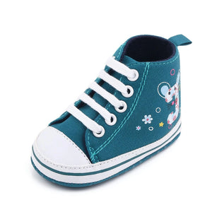 White and Teal Causal Converse Style Baby Shoes 5 - Minitaq baby kids clothes dress