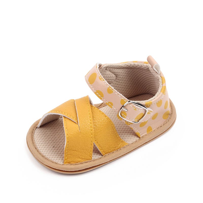 Yellow Strap Style Summer PU Sandal 5 - Minitaq baby kids clothes dress