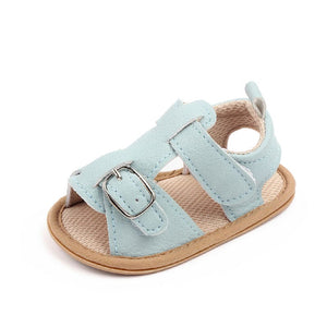 Light Blue PU And Comfy Mesh Summer Baby Shoes 5 - Minitaq baby kids clothes dress