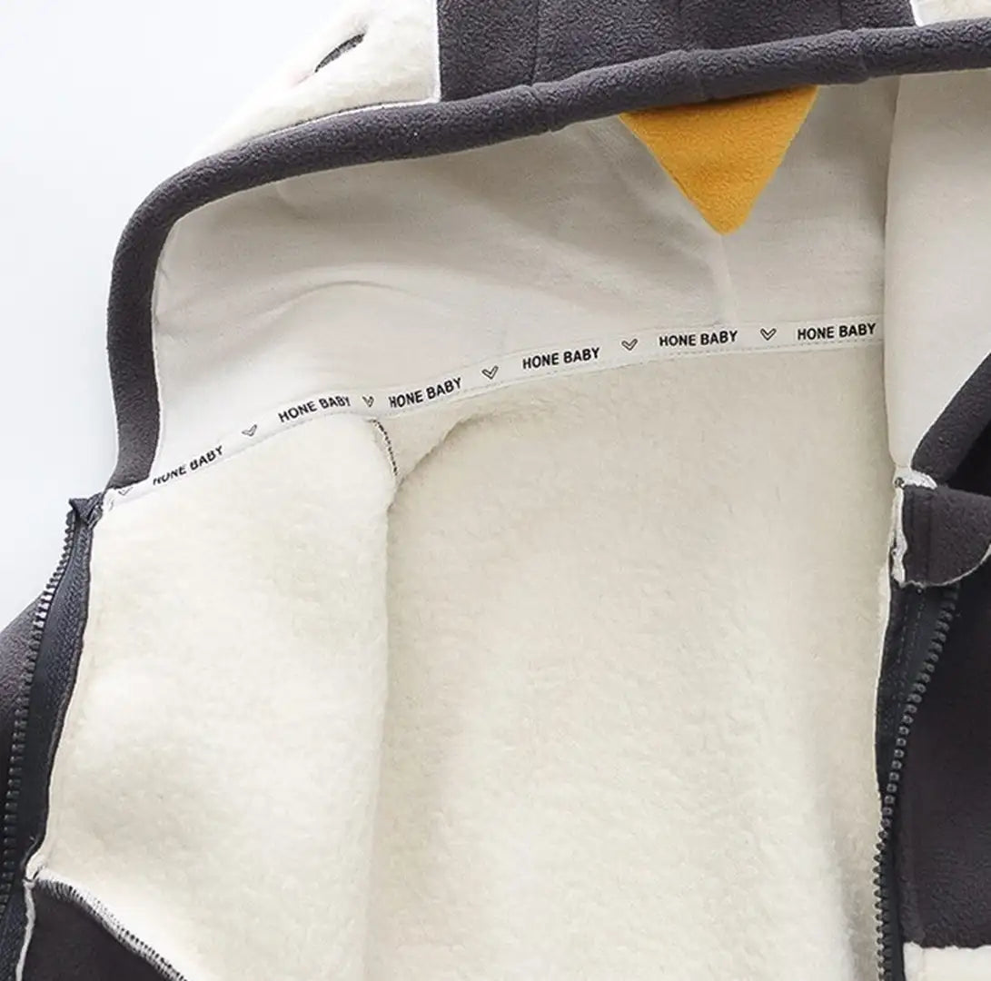 Penguin Fleece Zipper Winter Hoodie - Minitaq baby kids clothes dress