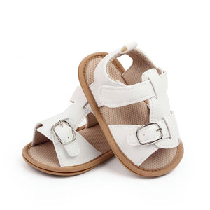 White PU Summer Sandal With Strap 5 - Minitaq baby kids clothes dress