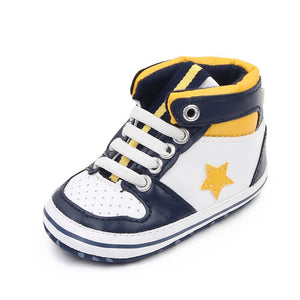 High Top Star Design Sneaker Baby Shoes 6 - Minitaq baby kids clothes dress