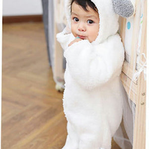 White Winter Unisex Baby Romper 6 - Minitaq baby kids clothes dress