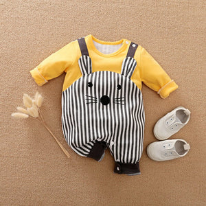 Modern Stylish Yellow Full Sleeve Romper 1 - Minitaq baby kids clothes dress