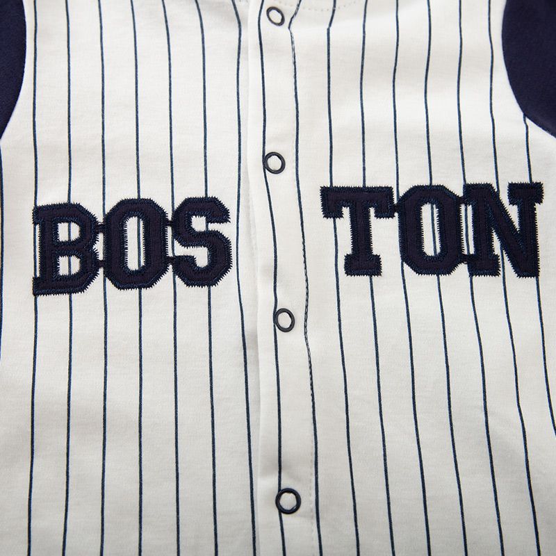 Boston Full Sleeves Sports Style Baby Romper 7 - Minitaq baby kids clothes dress