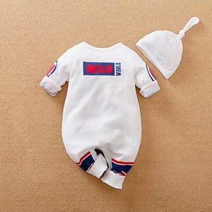 Space Robot Casual Baby Romper With Cap 7 - Minitaq baby kids clothes dress