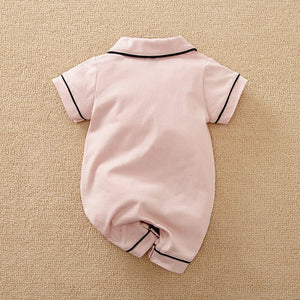 Pink Comfy Cotton Baby Sleeping Romper 7 - Minitaq baby kids clothes dress