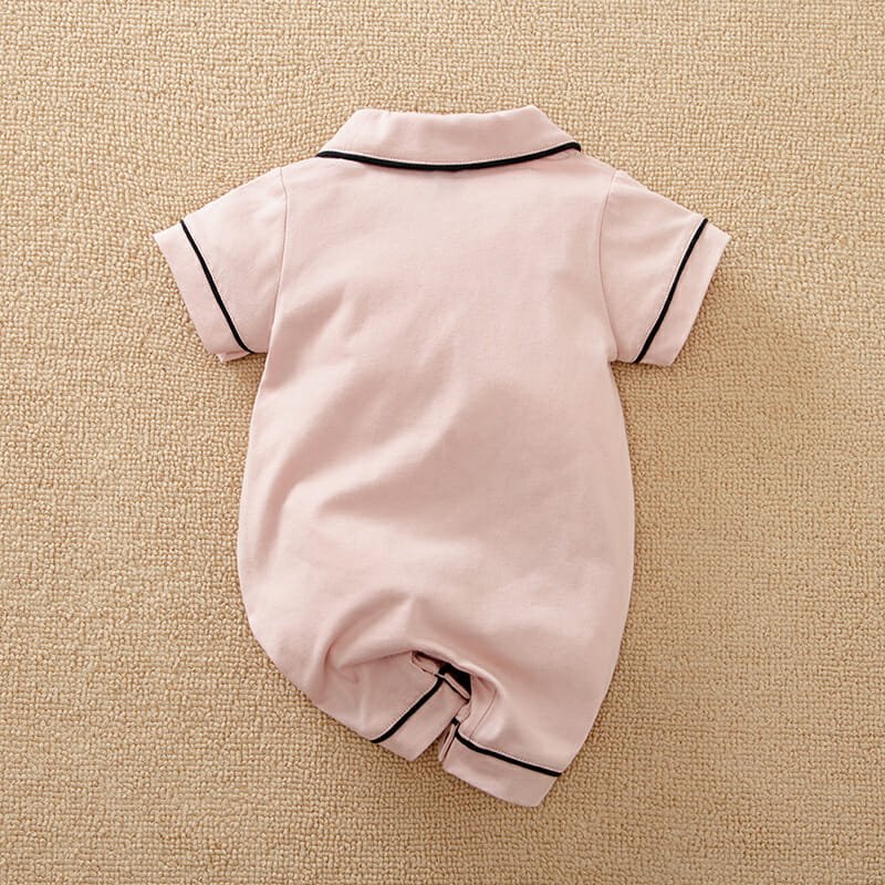 Pink Comfy Cotton Baby Sleeping Romper 7 - Minitaq baby kids clothes dress