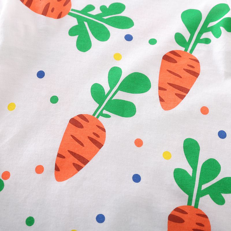 Delightful Cartoon Carrot Summer Dress 7 - Minitaq baby kids clothes dress