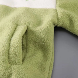 Dino Fleece Zipper Jacket N Pants 2pcs Set - Minitaq baby kids clothes dress