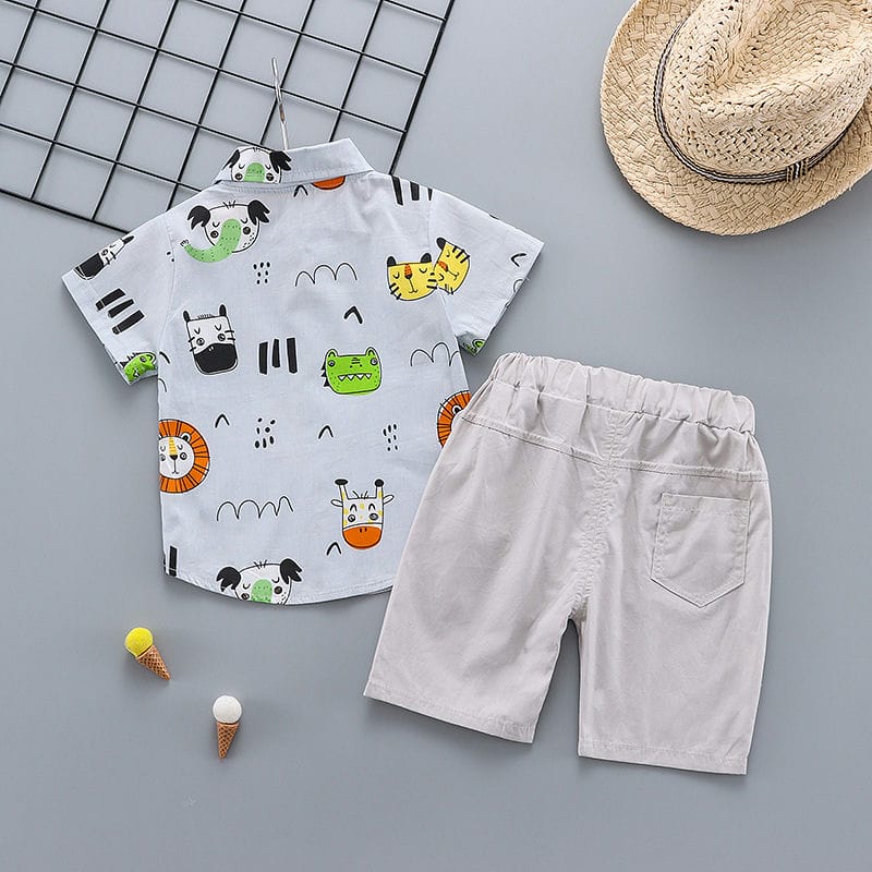 Animal Kingdom Shirt and Shorts Set 9 - Minitaq baby kids clothes dress