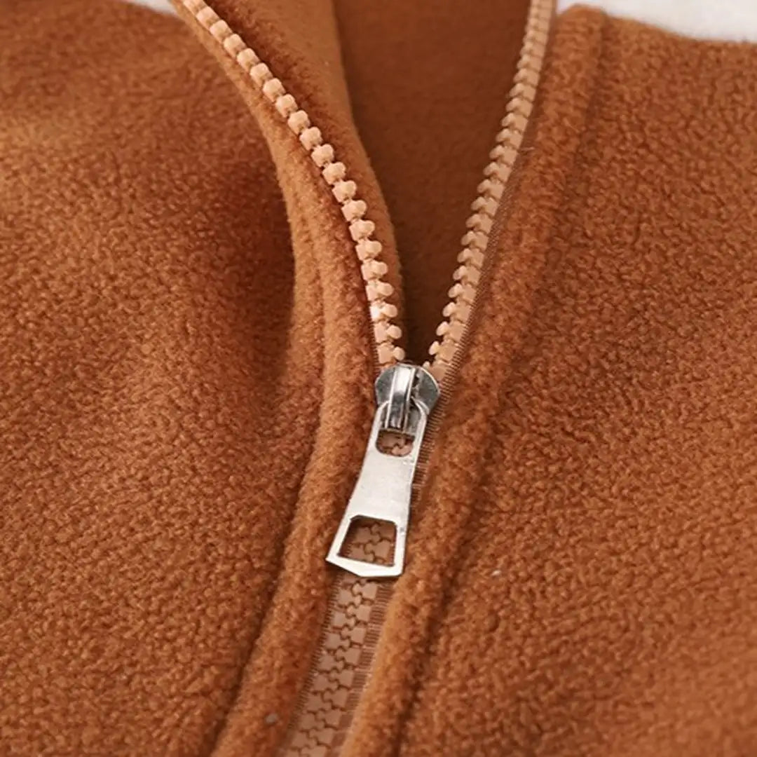 Brown Bear Fleece Zipper Jacket N Pants 2pcs Set - Minitaq baby kids clothes dress