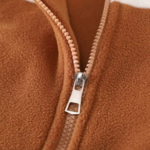 Brown Bear Fleece Zipper Jacket N Pants 2pcs Set - Minitaq baby kids clothes dress