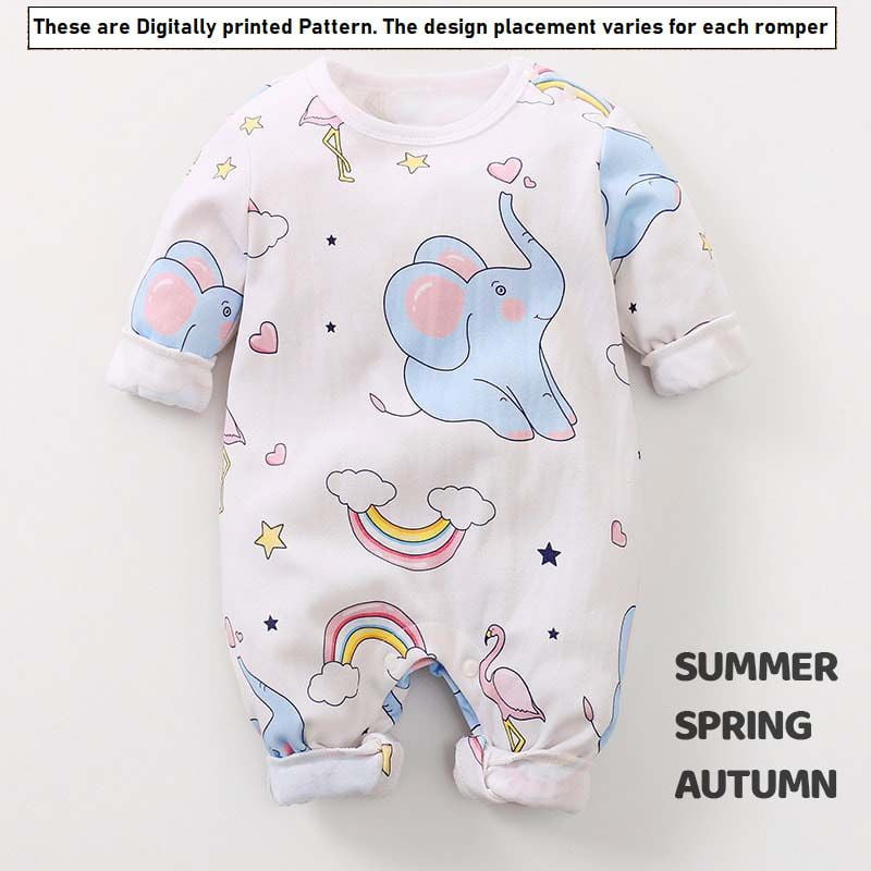 Cute Rainbow Animal Baby Romper 2 - Minitaq baby kids clothes dress