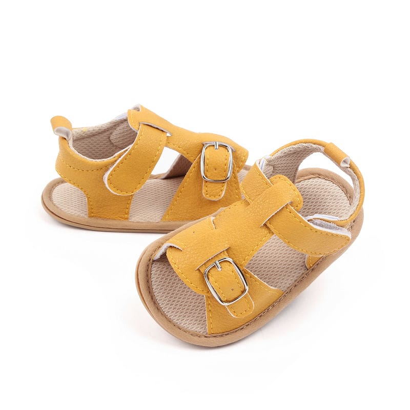 Yellow Honey PU Summer Baby Sandal 2 - Minitaq baby kids clothes dress