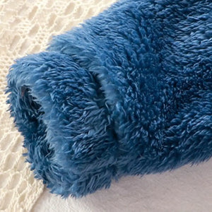 Cozy Blue Winter Sherpa Tracksuit 2pcs Set - Minitaq baby kids clothes dress