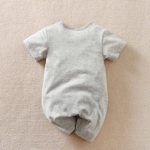 Casual Gray Stylish Cartoon Cotton Baby Romper 7 - Minitaq baby kids clothes dress