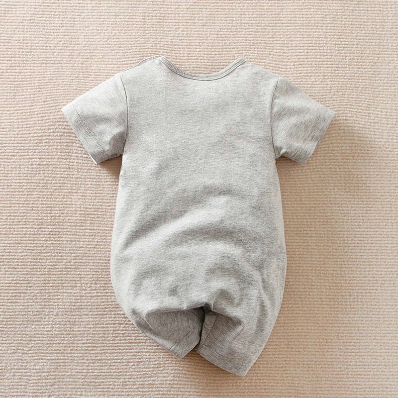 Casual Gray Stylish Cartoon Cotton Baby Romper 7 - Minitaq baby kids clothes dress