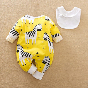 Casual Zebra Yellow Baby Romper 7 - Minitaq baby kids clothes dress