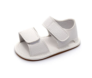 White PU Stylish Baby Summer Sandals 3 - Minitaq baby kids clothes dress