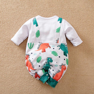 Dino Dungaree Style Baby Romper 8 - Minitaq baby kids clothes dress