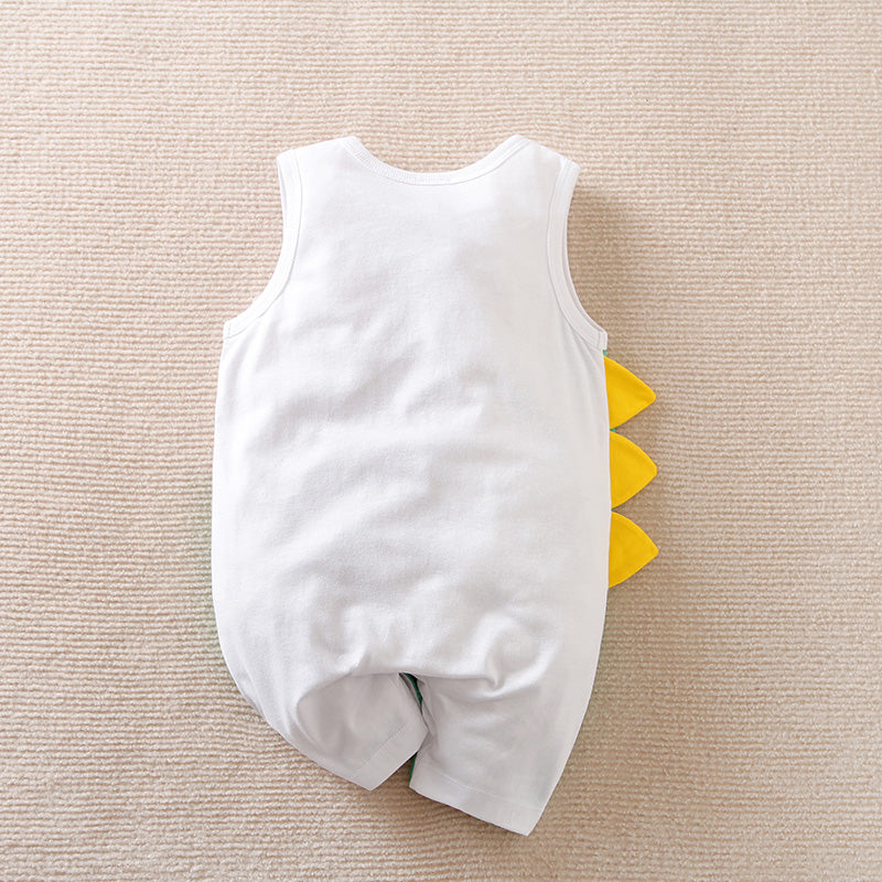 Cool Dino Sleeveless Baby Romper 7 - Minitaq baby kids clothes dress