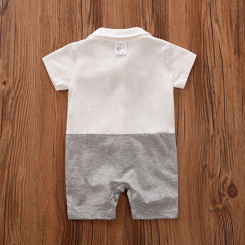 Modern Formal Style Grey White Baby Romper 8 - Minitaq baby kids clothes dress