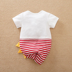 Cute Crocodile Red Lines Romper 7 - Minitaq baby kids clothes dress