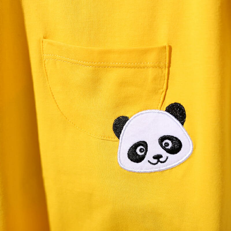 Little Panda Yellow Romper With Cap 4 - Minitaq baby kids clothes dress