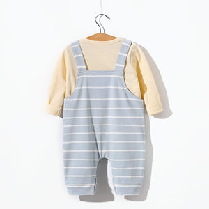 Light Lines Color Baby Romper With Cap 6 - Minitaq baby kids clothes dress