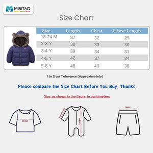 Smart Navy Zipper Winter Hooded Jacket 70 - Minitaq baby kids clothes dress